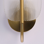 Бра с изогнутым рельефным плафоном Textured Glass варинант исполнения - 5 | Loft Concept во Владивостоке