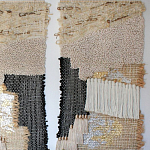 Триптих Геометрический гобелен бежевый Figurative Beige Wall Hangings варинант исполнения - 2 | Loft Concept во Владивостоке