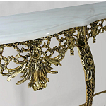 Консоль из бронзы с мраморной столешницей Bronze Console варинант исполнения - 2 | Loft Concept во Владивостоке