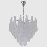 Люстра с подвесками из рифленного стекла в форме капель Textured Glass Chandelier варинант исполнения - 4 | Loft Concept во Владивостоке