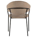 Коричневый стул с обивкой из искусственной замши Alexis варинант исполнения - 4 | Loft Concept во Владивостоке