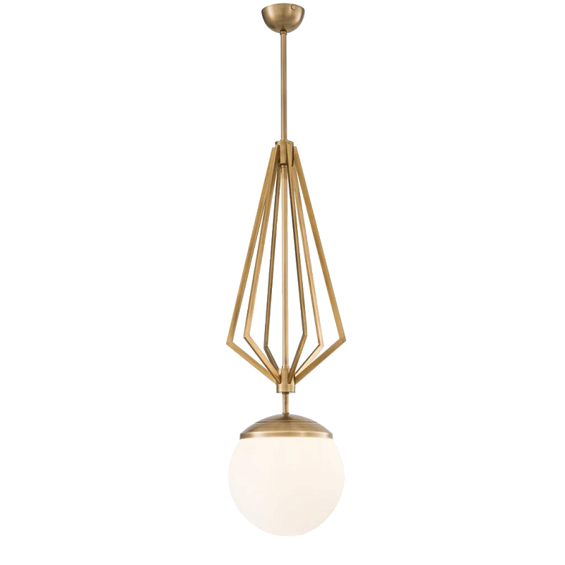 Люстра Chandelier Gigolo Латунь Античная полированная Белый Люстра Chandelier Gigolo Латунь Античная полированная Белый во Владивостоке | Loft Concept