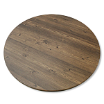 Стол журнальный c коричневой круглой столешницей на трех металлических ножках Charm Coffee Table варинант исполнения - 3 | Loft Concept во Владивостоке