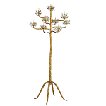 Торшер золотой в виде растения Golden Flower Glade варинант исполнения - 3 | Loft Concept во Владивостоке
