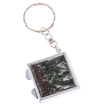 Зеркало брелок складное двухстороннее из натурального камня Серафинит Stone Mirrors варинант исполнения - 5 | Loft Concept во Владивостоке