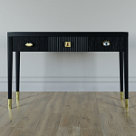Дизайнерский Письменный стол Elsa Dreams Black с тремя ящиками варинант исполнения - 1 | Loft Concept во Владивостоке