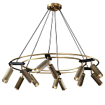 Люстра круглая с медными фактурными плафонами Trustworthiness варинант исполнения - 1 | Loft Concept во Владивостоке