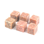 Камни для охлаждения виски из розового мрамора Natural Stone Cube варинант исполнения - 3 | Loft Concept во Владивостоке