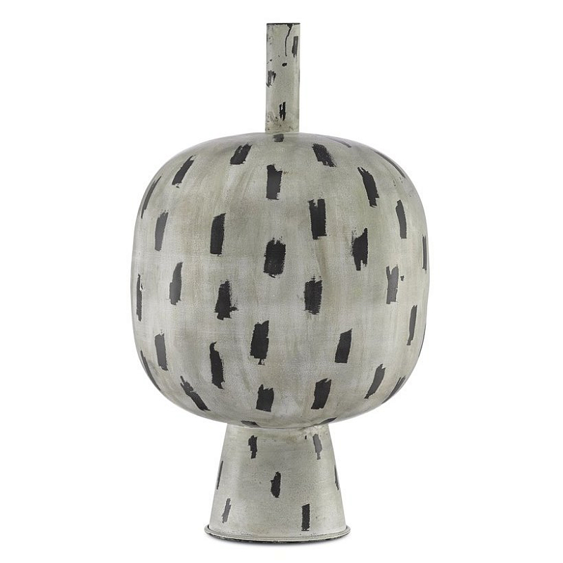 Ваза Declan Large Vase Бежево-серый Черный Ваза Declan Large Vase Бежево-серый Черный во Владивостоке | Loft Concept