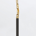 Подвесной светильник с плафоном в форме плоского купола и белой шарообразной лампой Eurofase варинант исполнения - 6 | Loft Concept во Владивостоке