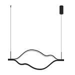 Подвесной светильник волнообразный изогнутый на двух тросах 123 см Spiral Lighting варинант исполнения - 4 | Loft Concept во Владивостоке