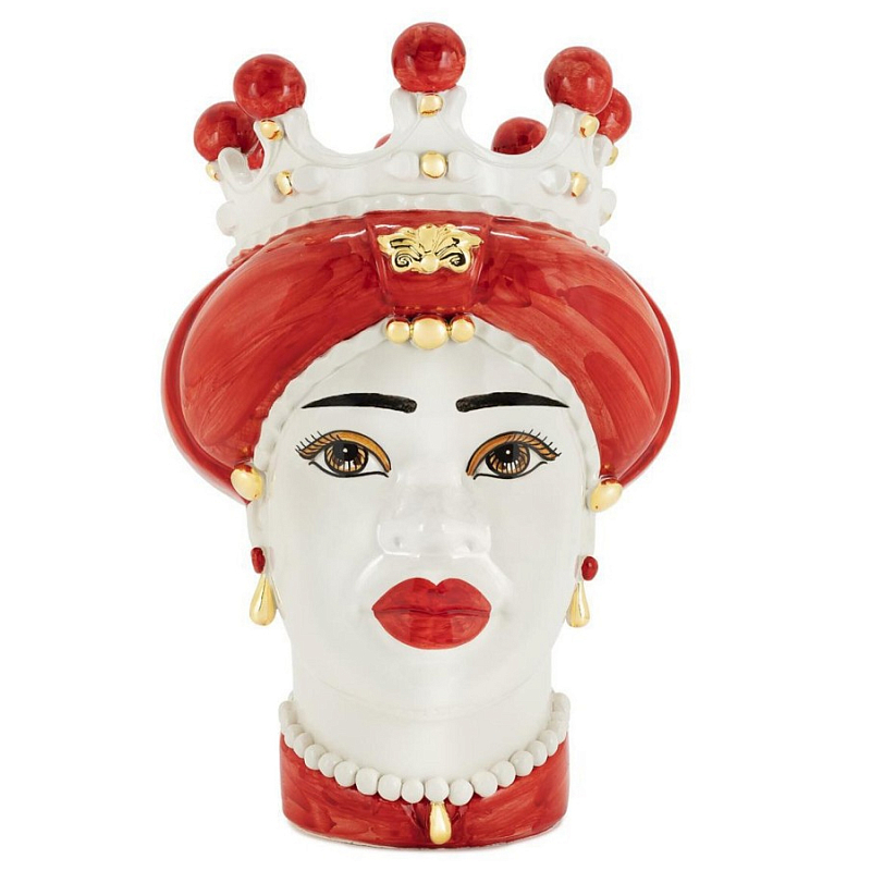 Ваза Vase Moro Lady Medium New Red Gold Белый Красный Ваза Vase Moro Lady Medium New Red Gold Белый Красный во Владивостоке | Loft Concept