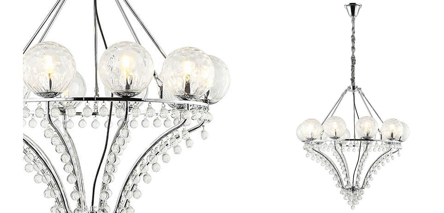 Люстра Melaine Chandelier chrome Люстра Melaine Chandelier chrome - Loft-Concept во Владивостоке