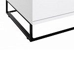 Стеллаж книжный белый с 3-мя открытыми полками и дверкой Strict Lines варинант исполнения - 5 | Loft Concept во Владивостоке