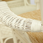 Комплект обеденный из ротанга Eloise grand white варинант исполнения - 8 | Loft Concept во Владивостоке