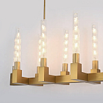 Люстра CANELLE Linear Chandelier 12 Modern Brass варинант исполнения - 1 | Loft Concept во Владивостоке