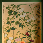 Обои ручная роспись Four Seasons Original colourway on painted Xuan paper with gold ombre варинант исполнения - 1 | Loft Concept во Владивостоке