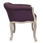 Кресло низкое в стиле прованс Louis French Armchair violet flax варинант исполнения - 1 | Loft Concept во Владивостоке