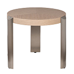 Столик журнальный круглый со светлым шпоном Light Veneer Table варинант исполнения - 1 | Loft Concept во Владивостоке