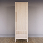 Узкий Шкаф Primo с 2 выдвижными ящиками Светлый дуб варинант исполнения - 2 | Loft Concept во Владивостоке