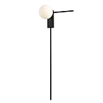 Бра с белым шарообразным плафоном и черным минималистичным каркасом Direct Rays варинант исполнения - 2 | Loft Concept во Владивостоке