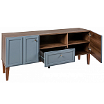 ТВ-тумба серая из массива бука с 2-мя дверками и ящиком Wenge Light варинант исполнения - 4 | Loft Concept во Владивостоке