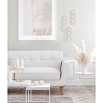 Подвесной светильник с 3-мя округлыми матовыми плафонами из белого стекла Golden Swirl варинант исполнения - 9 | Loft Concept во Владивостоке