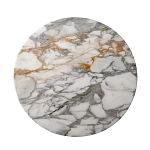 Столик журнальный с круглой мраморной столешницей на трех опорах Marble Stone Drawing варинант исполнения - 2 | Loft Concept во Владивостоке