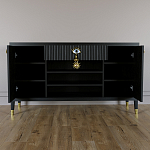 Комод-буфет Elsa Dreams Black с открытыми полками   варинант исполнения - 3 | Loft Concept во Владивостоке
