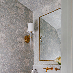 Зеркало прямоугольное в фактурной золотой раме Reflective Fabric варинант исполнения - 4 | Loft Concept во Владивостоке