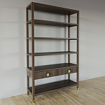 Стеллаж с двумя ящиками Elsa Dreams Walnut варинант исполнения - 1 | Loft Concept во Владивостоке