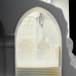 Встраиваемый в стену гипсовый светильник под покраску с эффектом разрушенной стены Antiquity Athena варинант исполнения - 9 | Loft Concept во Владивостоке