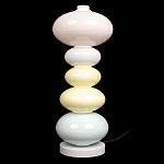 Настольная лампа из стеклянных сфер в пастельных тонах Высота 48 см Pastel Lunaria варинант исполнения - 1 | Loft Concept во Владивостоке