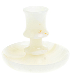 Подсвечник в виде чаши из натурального камня оникс Stone Candlestick варинант исполнения - 1 | Loft Concept во Владивостоке