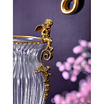 Ваза прозрачная с бронзовыми ручками в виде ангелов Eden Garden варинант исполнения - 4 | Loft Concept во Владивостоке