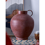 Ваза бордовая с 2-мя фактурными ручками Vase Burgundy Glaze варинант исполнения - 5 | Loft Concept во Владивостоке