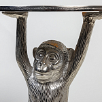 Столик с подстольем в виде обезьянки Bombay Nickel варинант исполнения - 6 | Loft Concept во Владивостоке