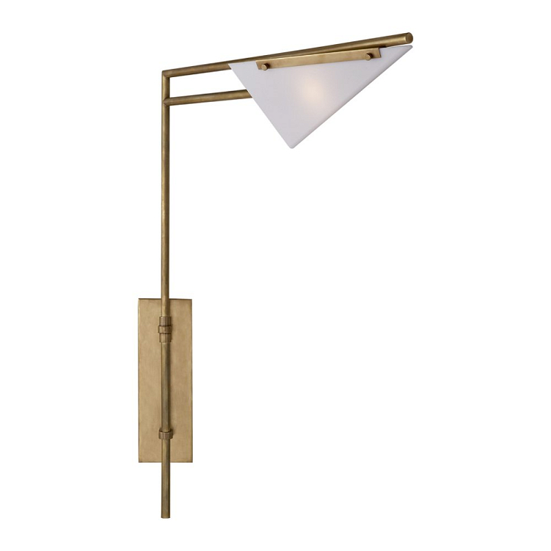 Бра FORMA SWING ARM SCONCE Brass Белый Латунь Бра FORMA SWING ARM SCONCE Brass Белый Латунь во Владивостоке | Loft Concept