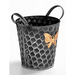 Железное кашпо Gold butterfly design варинант исполнения - 3 | Loft Concept во Владивостоке