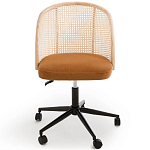 Офисное кресло из велюра и ротанга Eilwen Rattan Wicker Chair варинант исполнения - 2 | Loft Concept во Владивостоке