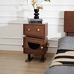 Тумбочка прикроватная с ящиком и дверцей Робот Robot Desk варинант исполнения - 2 | Loft Concept во Владивостоке