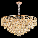 Люстра каскадная с подвесками в форме колец Galaxy of Light варинант исполнения - 7 | Loft Concept во Владивостоке