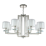 Люстра с 8-ю цилиндрическими плафонами из стекла Laurent варинант исполнения - 7 | Loft Concept во Владивостоке