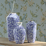 Ваза с синим цветочным узором Blue & White Ornament  варинант исполнения - 4 | Loft Concept во Владивостоке