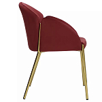 Стул бордовый на золотистых ножках Burgundy Chair варинант исполнения - 2 | Loft Concept во Владивостоке