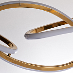 Люстра подвесная золотая в форме изогнутых колец Curved Rings варинант исполнения - 2 | Loft Concept во Владивостоке