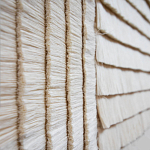 Большое Панно Абстракция белые нити Huipil Wall Hanging варинант исполнения - 2 | Loft Concept во Владивостоке