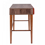 Стол письменный из массива бука с 2-мя ящиками красный Wenge Light варинант исполнения - 2 | Loft Concept во Владивостоке