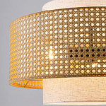 Подвесной светильник с декоративным поясом из плетеного бамбука Biuloggicu варинант исполнения - 4 | Loft Concept во Владивостоке