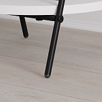 Стол приставной с 2-мя круглыми белыми столешницами ESSEL SIDE TABLE WHITE варинант исполнения - 3 | Loft Concept во Владивостоке